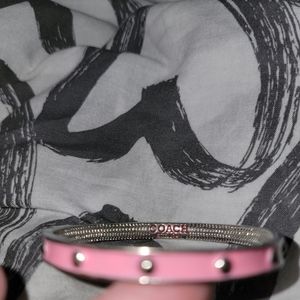 Coach Pink Enamel Bangle